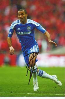 Ashley Cole   FC Chelsea London  Fußball Autogramm Foto original signiert 