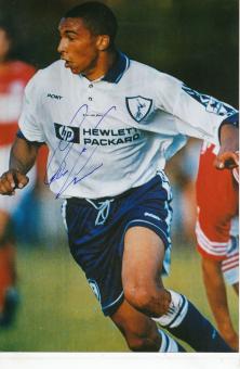 Chris Amstrong  Tottenham Hotspur  Fußball Autogramm Foto original signiert 