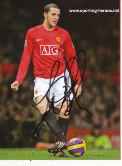 John O'Shea  Manchester United  Fußball Autogramm Foto original signiert 