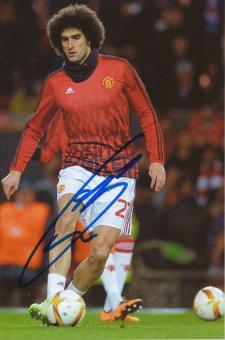 Marouane Fellaini  Manchester United  Fußball Autogramm Foto original signiert 