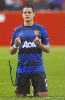 Javier Hernandez  Manchester United  Fußball Autogramm Foto original signiert 