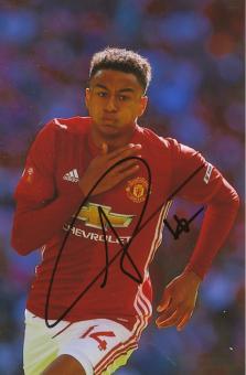 Jesse Lingard  Manchester United  Fußball Autogramm Foto original signiert 