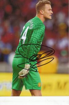 Anders Lindegaard  Manchester United  Fußball Autogramm Foto original signiert 