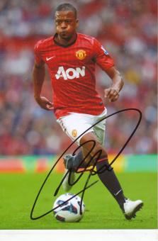 Patrice Evra  Manchester United  Fußball Autogramm Foto original signiert 