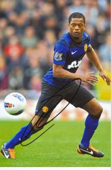 Patrice Evra  Manchester United  Fußball Autogramm Foto original signiert 