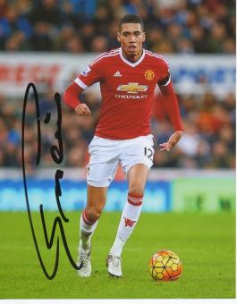 Chris Smalling  Manchester United  Fußball Autogramm Foto original signiert 