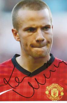 Tom Cleverly  Manchester United  Fußball Autogramm Foto original signiert 