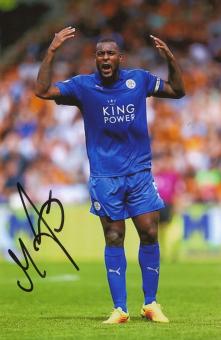 Wes Morgan  Leicester City  Fußball Autogramm Foto original signiert 