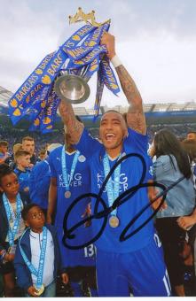 Danny Simpson  Leicester City  Fußball Autogramm Foto original signiert 
