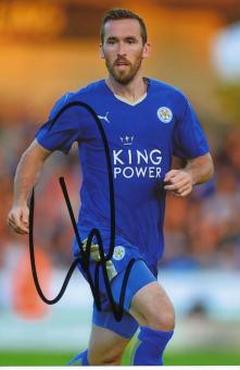 Christian Fuchs  Leicester City  Fußball Autogramm Foto original signiert 