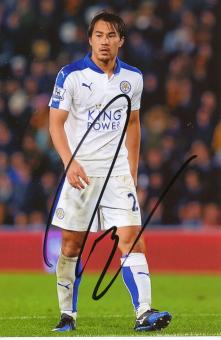 Shinji Okazaki  Leicester City  Fußball Autogramm Foto original signiert 