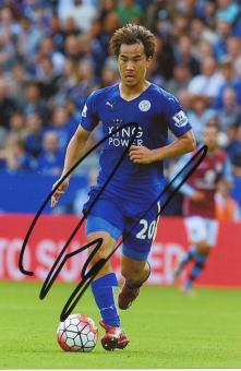 Shinji Okazaki  Leicester City  Fußball Autogramm Foto original signiert 