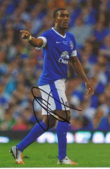 Sylvain Distin  FC Everton  Fußball Autogramm Foto original signiert 