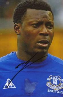 Ayegbeni Yakubu  FC Everton  Fußball Autogramm Foto original signiert 