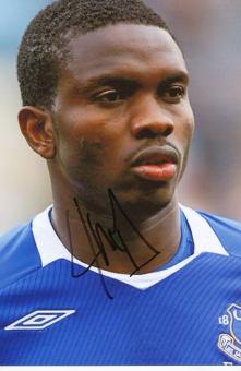 Joseph Yobo  FC Everton  Fußball Autogramm Foto original signiert 