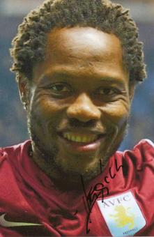 Jean Makoun  Aston Villa  Fußball Autogramm Foto original signiert 