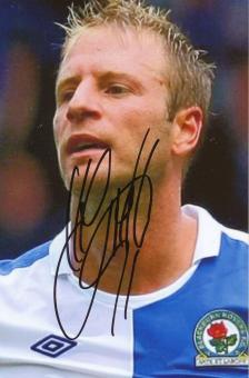 Vince Grella  Blackburn Rovers  Fußball Autogramm Foto original signiert 