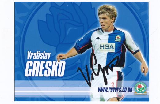 Vratislav Gresko   Blackburn Rovers  Fußball Autogramm Foto original signiert 