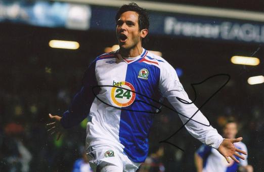 Roque Santa Cruz   Blackburn Rovers  Fußball Autogramm Foto original signiert 