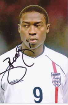 Shola Ameobi  England  Fußball Autogramm Foto original signiert 