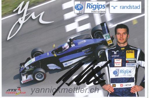 Yannick Mettler   Auto Motorsport  Autogrammkarte original signiert 