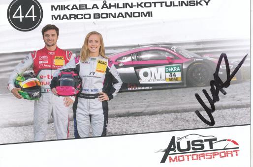 Mikaela Ählin Kottulinsky  Auto Motorsport  Autogrammkarte original signiert 