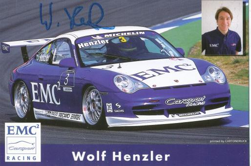 Wolf Henzler  Porsche  Auto Motorsport  Autogrammkarte original signiert 