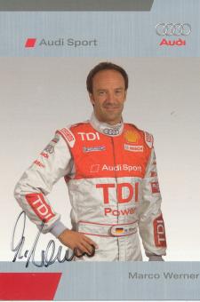 Marco Werner  Audi  Auto Motorsport  Autogrammkarte original signiert 