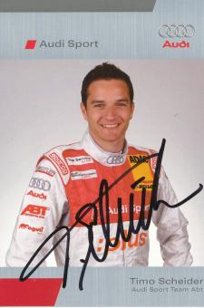 Timo Scheider  Audi  Auto Motorsport  Autogrammkarte original signiert 