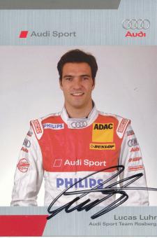 Lucas Luhr  Audi  Auto Motorsport  Autogrammkarte original signiert 