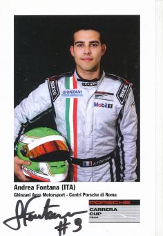 Andrea Fontana   Porsche  Auto Motorsport  Autogrammkarte original signiert 