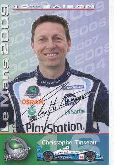 Christophe Tinseau  Le Mans 2009  Auto Motorsport  Autogrammkarte original signiert 