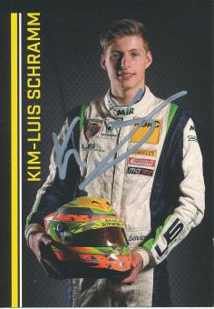 Kim Luis Schramm  Auto Motorsport  Autogrammkarte original signiert 