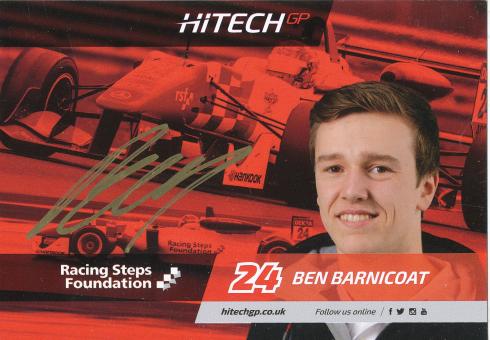 Ben Barnicoat   Auto Motorsport  Autogrammkarte original signiert 