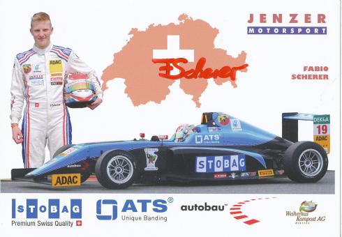 Fabio Scherer   Auto Motorsport  Autogrammkarte original signiert 