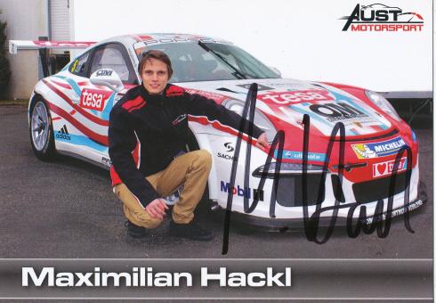 Maximilian Hackl   Auto Motorsport  Autogrammkarte original signiert 
