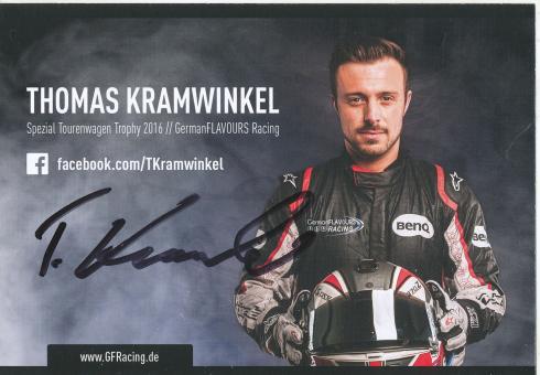 Thomas Kramwinkel   Auto Motorsport  Autogrammkarte original signiert 