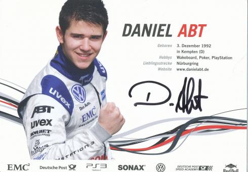 Daniel Abt  VW   Auto Motorsport  Autogrammkarte original signiert 