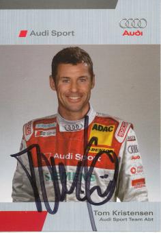 Tom Kristensen  Audi   Auto Motorsport  Autogrammkarte original signiert 