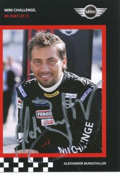 Alexander Burgstaller  Mini  Auto Motorsport  Autogrammkarte original signiert 