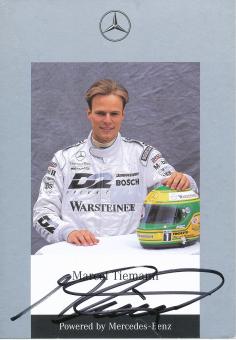 Marcel Tiemann  Mercedes  Auto Motorsport  Autogrammkarte original signiert 