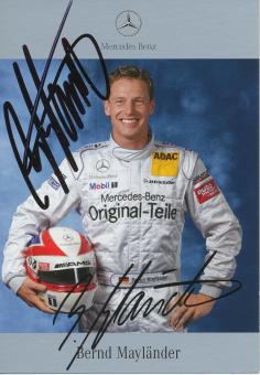 Bernd Mayländer  DTM 2003  Mercedes  Auto Motorsport  Autogrammkarte original signiert 
