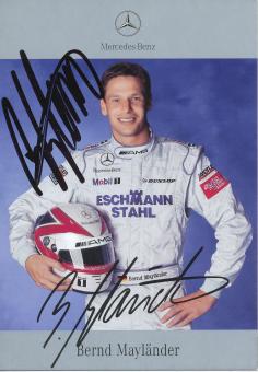 Bernd Mayländer  DTM 2001  Mercedes  Auto Motorsport  Autogrammkarte original signiert 