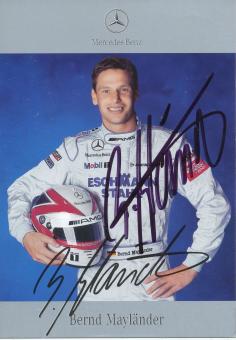 Bernd Mayländer  DTM 2001  Mercedes  Auto Motorsport  Autogrammkarte original signiert 