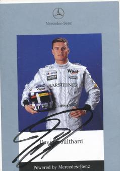 David Coulthard  1998  Formel 1   Auto Motorsport  Autogrammkarte original signiert 