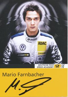 Mario Farnbacher  VW  Auto Motorsport  Autogrammkarte original signiert 