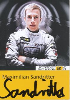 Maximilian Sandritter  VW  Auto Motorsport  Autogrammkarte original signiert 