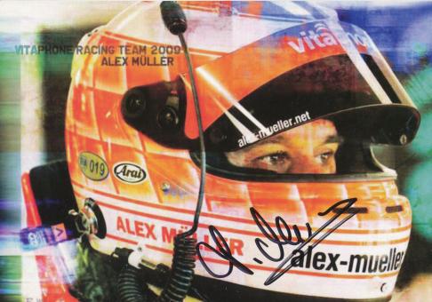 Alex Müller  Auto Motorsport  Autogrammkarte original signiert 