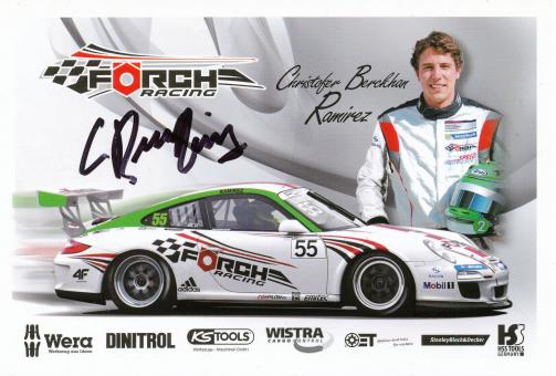 Christofer Berckhan Ramirez  Auto Motorsport  Autogrammkarte original signiert 