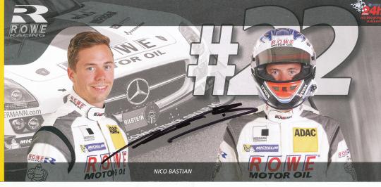 Nico Bastian  Mercedes  Auto Motorsport  Autogrammkarte original signiert 